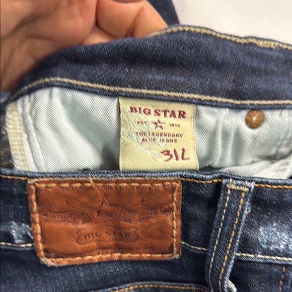 Big Star Blue Boot Cut Jeans with Embroidered Detail - Picture 7 of 8